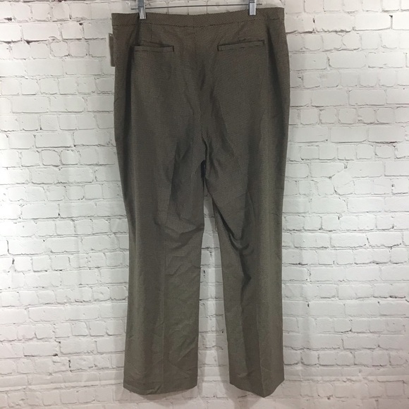 Old Navy Brown and Tan Checkered Dress Pants - Size 18 - Picture 3 of 5